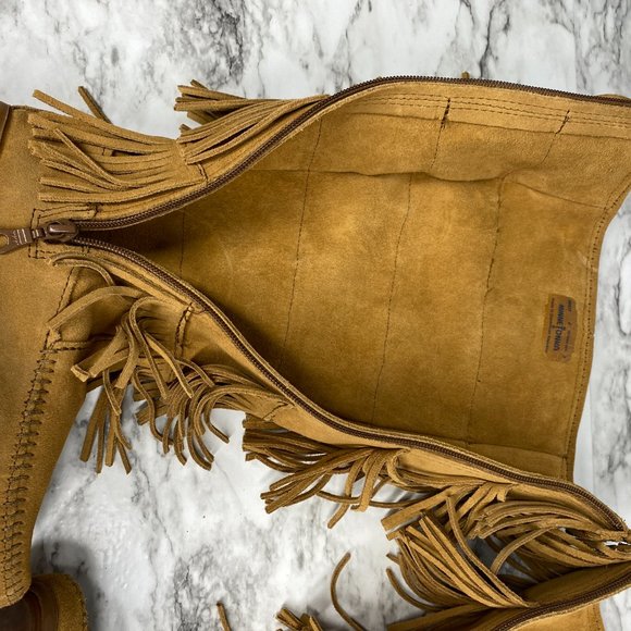 Minnetonka Womens 5 Layer Fringe Boot 1657T Size 6 - Picture 12 of 14